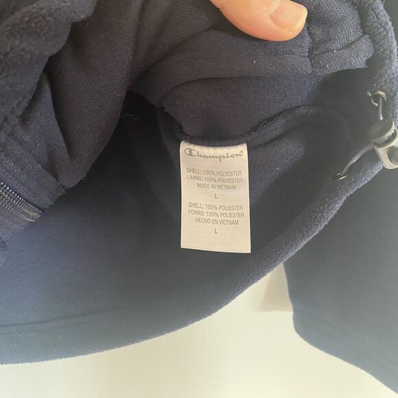 Champion Fleece Jacket Men's L Large Performance Tech Full Zip Pockets Jacket - Picture 5 of 9